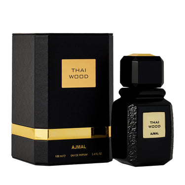 Ajmal Thai Wood Eau de Parfum 100ml – Oud & Smoky Woody Unisex Perfume | Rich Oriental Fragrance | Made in Dubai