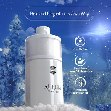 Ajmal Aurum Winter Eau de Parfum 75ml – Oriental Floral Women's Perfume | Fruity, Amber & Vanilla | Made in Dubai