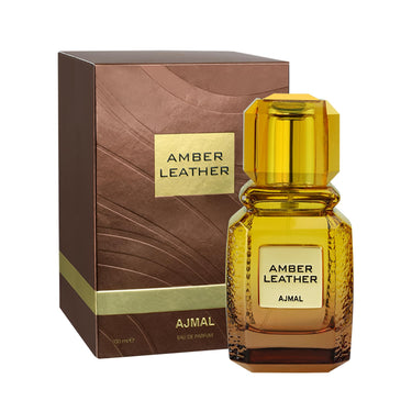 Ajmal Amber Leather Eau de Parfum 100ml – Woody Amber Leather Unisex Perfume | Rich Spicy Arabic Scent | Made in Dubai