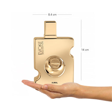 Ajmal Evoke Gold Edition Him Eau de Parfum 90ml – Fresh Spicy Aromatic Men's Perfume | Long-Lasting | Made in Dubai