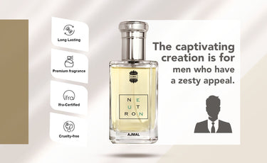 Ajmal Neutron Eau de Parfum 100ml – Fresh Fruity Men's Perfume | Dynamic Long-Lasting Masculine Scent | Made in Dubai