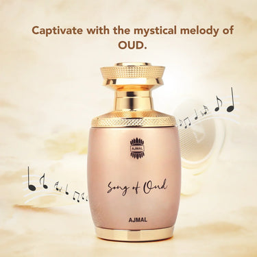 Ajmal Song of Oud Eau de Parfum 75ml – Premium Unisex Oud Perfume | Citrus, Spicy & Ambery Woody | Dubai