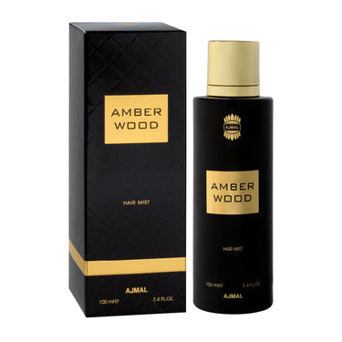 Ajmal Amber Wood Hair Mist 100ml – Fruity Floral Woody Hair Perfume | Luxury Perfumed Hair Spray | Made in Dubai
