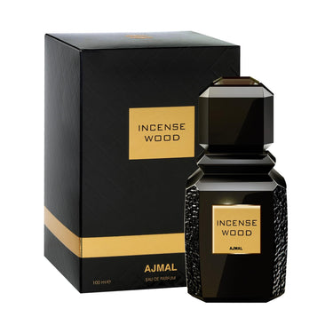 Ajmal Incense Wood Eau de Parfum 100ml – Smoky Oud Woody Unisex Perfume | Rich Oriental Arabic Scent | Dubai