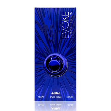 Ajmal Evoke Midnight Edition Eau de Parfum 75ml – Spicy Fruity Women's Perfume | Raspberry & Patchouli | Evening Scent