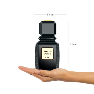 Ajmal Amber Wood Eau de Parfum 100ml – Woody Amber Women's Perfume | Warm Spicy & Sweet | Luxury Arabic Scent | Dubai