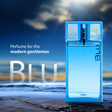Ajmal Blu Eau de Parfum 90ml – Fresh Citrus & Aquatic Men's Perfume | Bergamot, Lotus & Sandalwood | Dubai