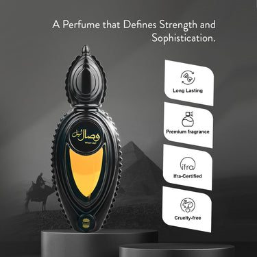 Ajmal Wisal Layl Eau de Parfum 50ml – Oriental Woody Spicy Men's Perfume | Long-Lasting Arabic Fragrance | Dubai